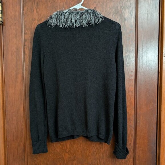 Vintage 80s/ 90s Silk Blend Statement Cardigan - Picture 4 of 11